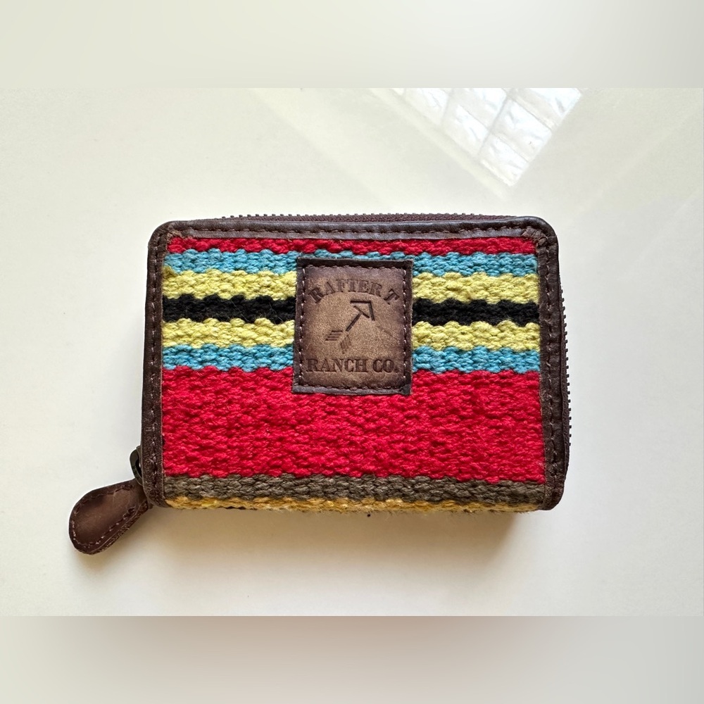 Rafter T Ranch Co Crescent Tornado Small Wool Wallet